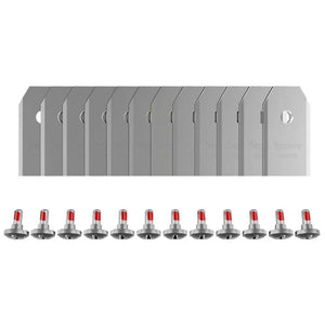 Navimow Replacement Blades (Plus) - 12 Piece Long-Life Blade Set for H, i & X3 Series