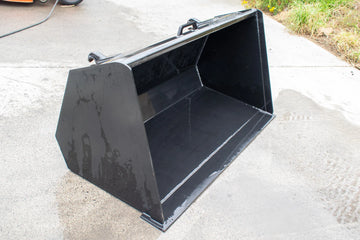 NEW 54inch / 4’6 loader bucket with skid steer brackets