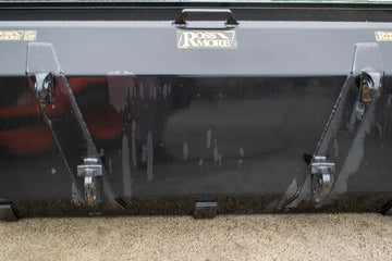 NEW 54inch / 4’6 loader bucket with skid steer brackets