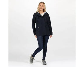 Regatta Kimberley Walsh Ninette Lightweight Hooded Waterproof Jacket Navy