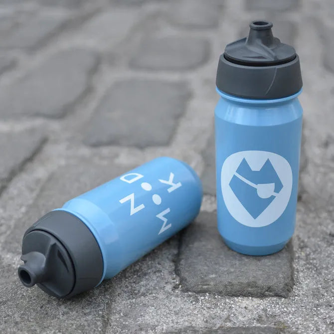 "LET'S ROLL" Logo Blue Bidon | 500ml Biodegradable Leakproof Cycling Water Bottle