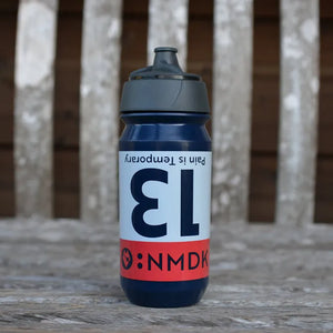 RULE #13 Navy/Red Bidon | 500ml Biobased, Leakproof Cycling Water Bottle