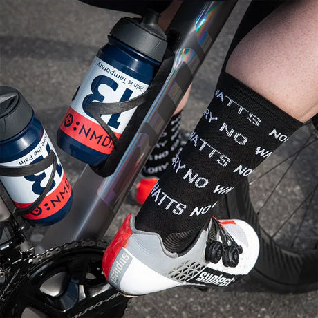 RULE #13 Navy/Red Bidon | 500ml Biobased, Leakproof Cycling Water Bottle