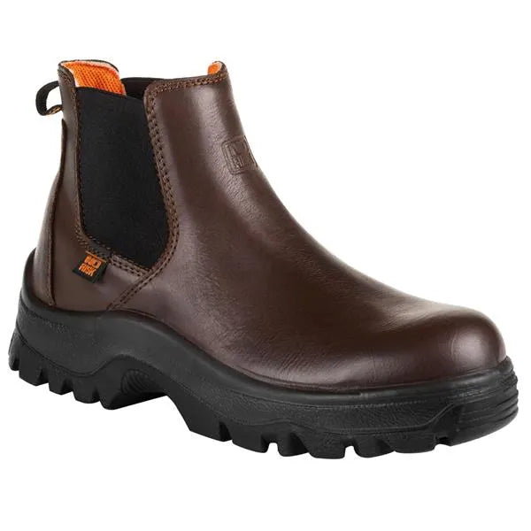 No Risk Leather Denver S3 Dealer Safety Boot - Brown