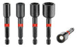 Teng Tools NSP65508 1/4" Impact Nut Setter 8mm – Magnetic, S2 Steel for Power Tools