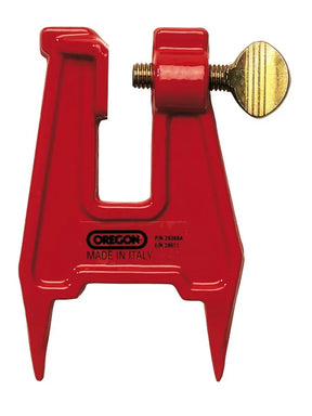 Oregon Portable Vice Foe Holding Chainsaw