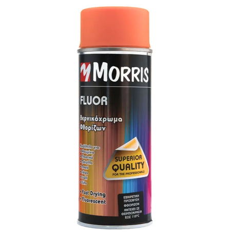 Morris Acrylic Spray Paint Fluorescent Red/Orange 400ml
