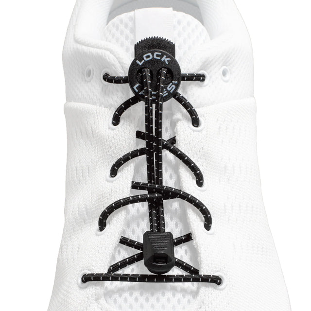 Original Lock Laces No-Tie Shoelaces - Black | Elastic Slip-On Laces for All Ages