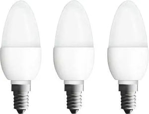 Osram 4052899955509 LED (monochrome) EEC F (A - G) E14 Candle shape 4.9 W = 40 W Warm white (Ø x L) 38 mm x 105 mm 3 pc