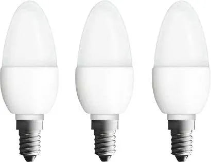 Osram 4052899955509 LED (monochrome) EEC F (A - G) E14 Candle shape 4.9 W = 40 W Warm white (Ø x L) 38 mm x 105 mm 3 pc