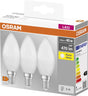 Osram 4052899955509 LED (monochrome) EEC F (A - G) E14 Candle shape 4.9 W = 40 W Warm white (Ø x L) 38 mm x 105 mm 3 pc