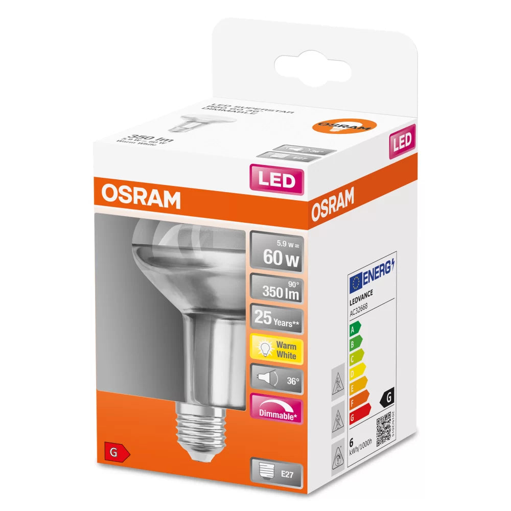 Osram Led Superstar E27 5.9 Watt 2700 Kelvin 350 Lumen