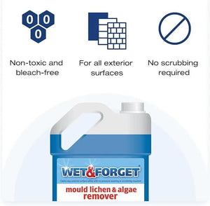 Wet & Forget 5 Litre Mould, Moss, Algae & Lichen Remover