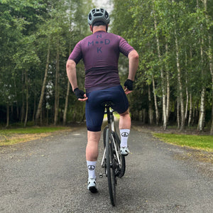 NMDK PEACE White Cycling Socks | Q-Skin Antibacterial Pro Fit Socks