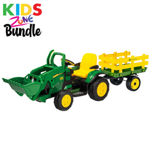 Peg Perego John Deere Ground Loader & Stake Side Trailer