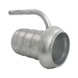Perrot Male Coupling G8834 - 6in Galvanised Quick Attach with Hosetail