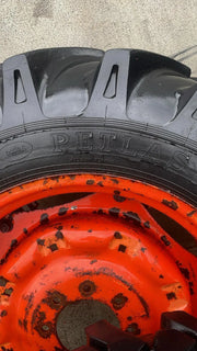 Petlas X2 8.3-20 Tyres 6 Stud + 13.6-28 8 Stud L Series Ag Tyres 70%  + Kubota Rims 