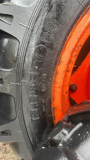 Petlas X2 8.3-20 Tyres 6 Stud + 13.6-28 8 Stud L Series Ag Tyres 70%  + Kubota Rims 