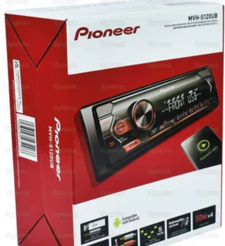 Pioneer MVH-S120UB Radio - Android | Aux In | USB | Short Body Receiver | 5-Band EQ