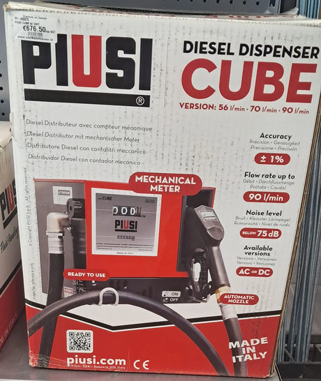 PIUSI CUBE 56 Diesel Fuel Dispenser | 56 L/min Mechanical Pump
