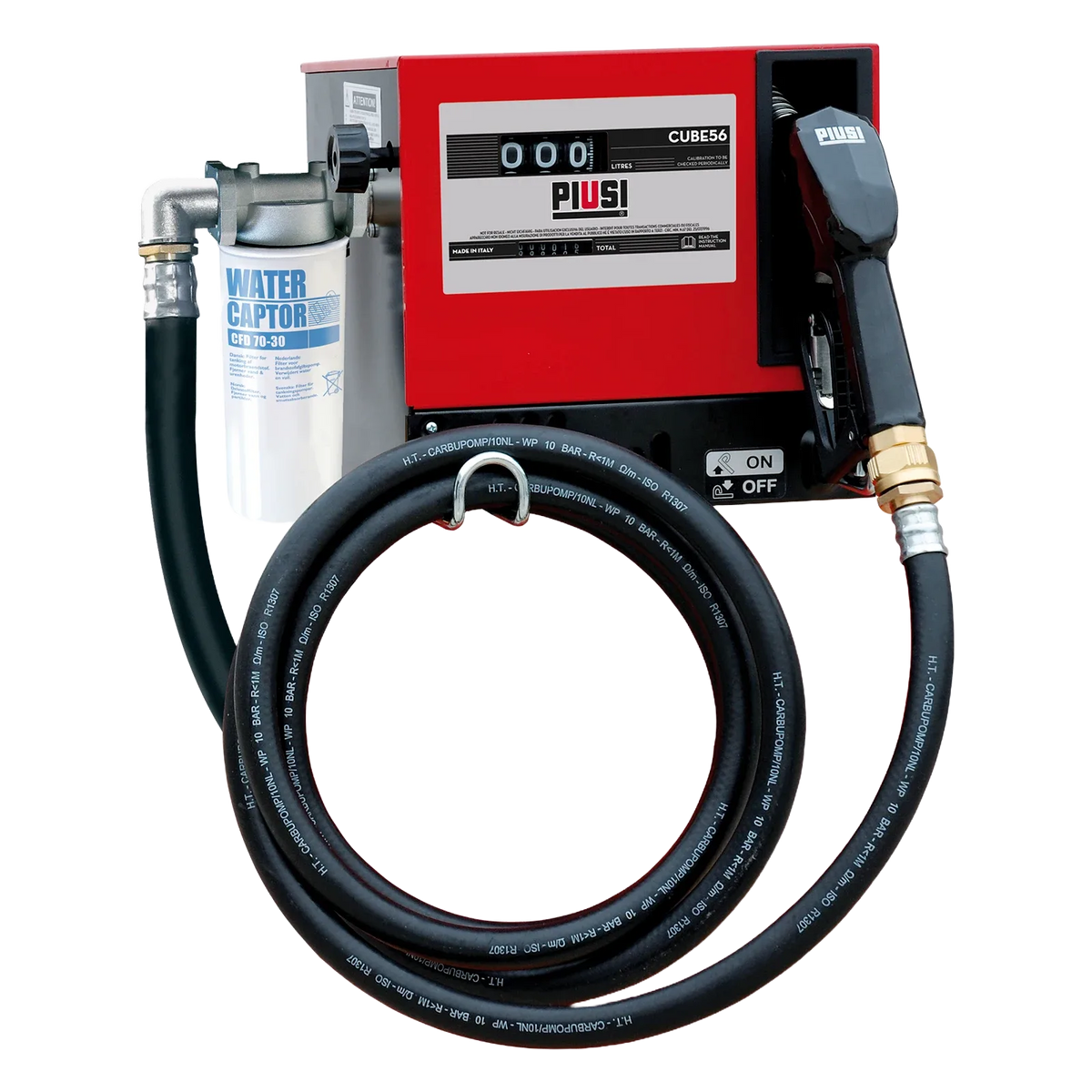 PIUSI CUBE 56 Diesel Fuel Dispenser | 56 L/min Mechanical Pump