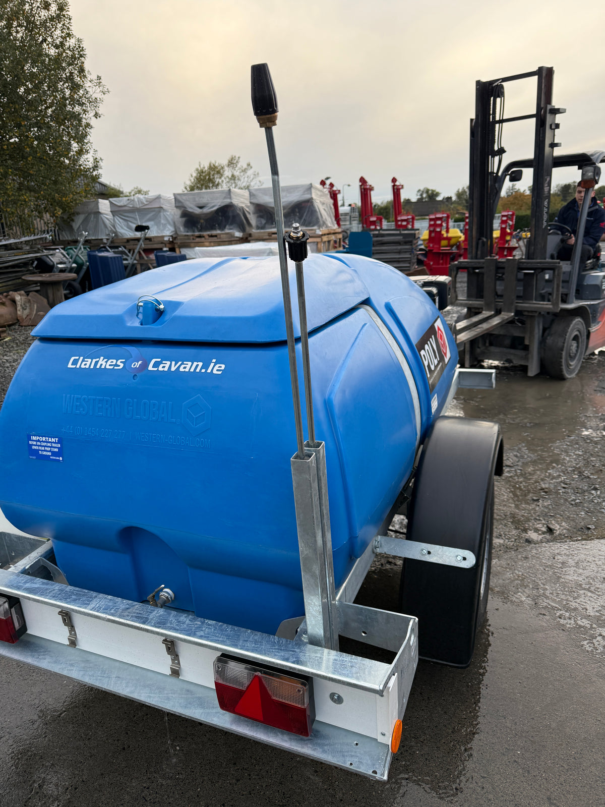 Western Global H250P Poly Diesel Pressure Washer Bowser