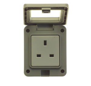 Powermaster 1 Gang Outdoor Damp Proof Socket - IP55 Rated