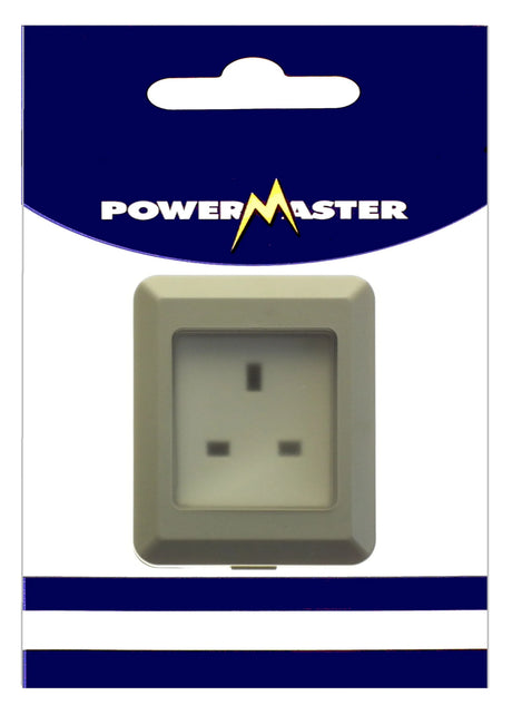 Powermaster 1 Gang Outdoor Damp Proof Socket - IP55 Rated