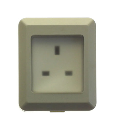 Powermaster 1 Gang Outdoor Damp Proof Socket - IP55 Rated