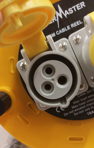 Powermaster 25m Cable Reel 1.5mm 110V-16A