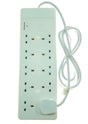 PowerMaster 10 Gang 2 m 13 Amp Extension Lead - 10‑Outlet Power Strip (4100)