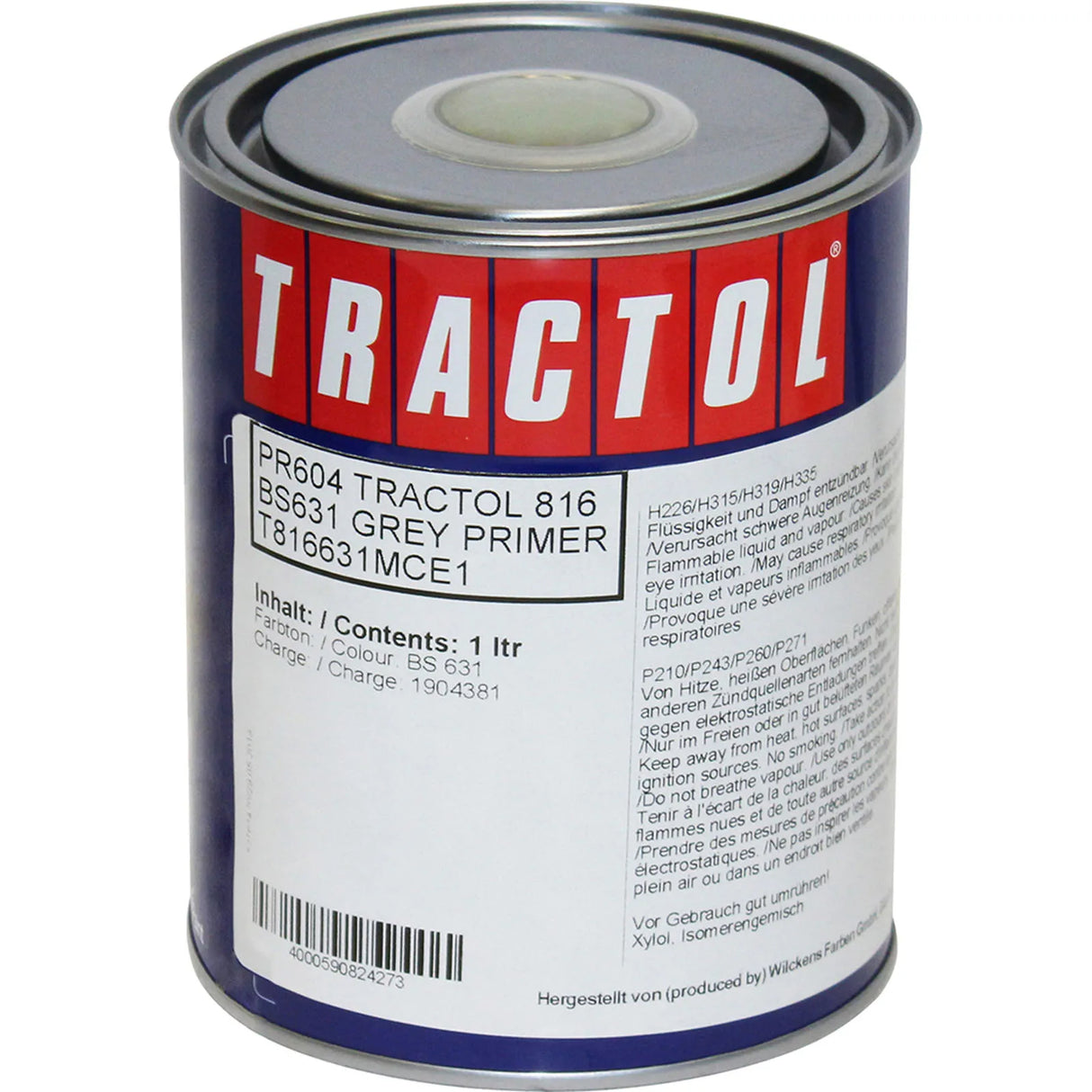 Tractol Paint 1L Grey Primer