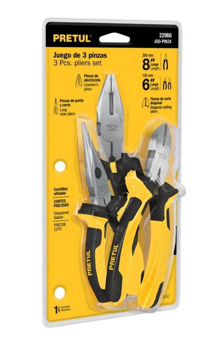 Pretul Pliers Comfort Grip Set 3pc TP22966