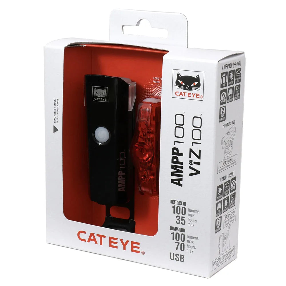 CatEye Ampp 100 / Viz 100 Bike Light Set