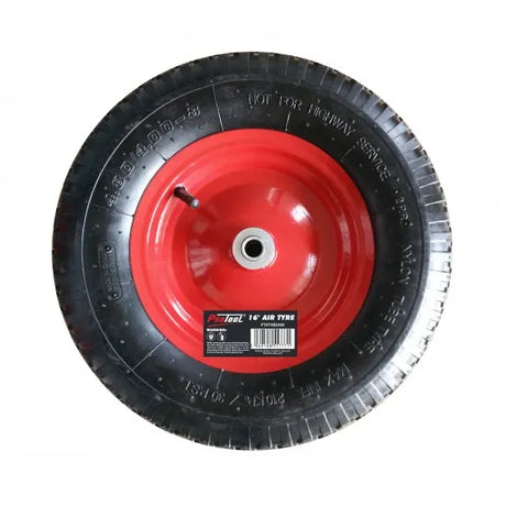 Protool 16" Air-Filled Wheelbarrow Wheel with Metal Rim (P5)