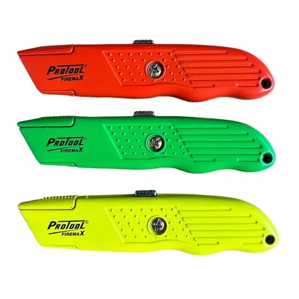 Protool Hi-Viz Heavy-Duty Retractable Knife - 1 Piece (Color May Vary)