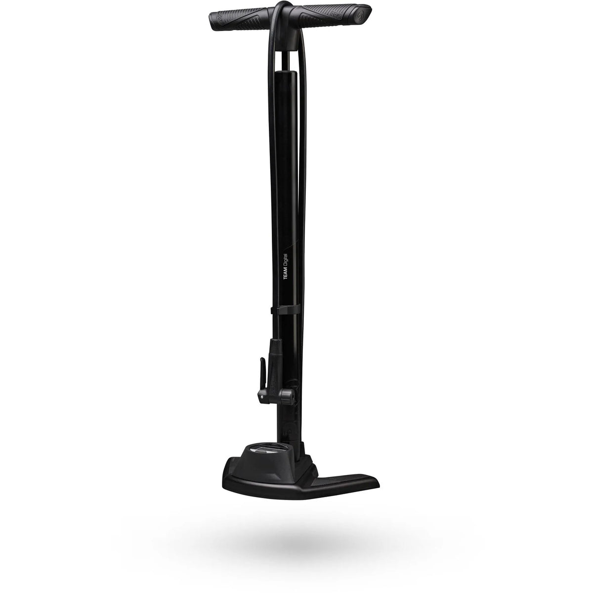 Digital Team Floorpump with Precision Pressure Gauge - 160 PSI, Black
