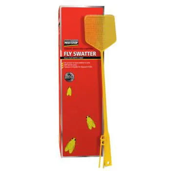 Pest-Stop Fly Swatter with Extra Long Handle and Tweezers 