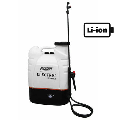 Protool 16L Cordless Knapsack Sprayer 230c PTGRSPRAY390C - Li-Ion Battery Powered Backpack Sprayer