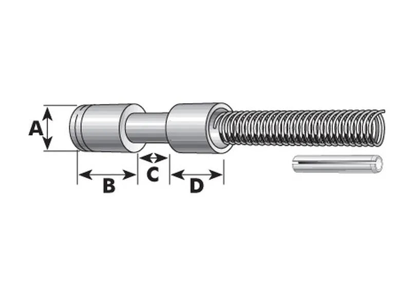 PTO Yoke Pin - Pin Ø:12.7mm - 14105