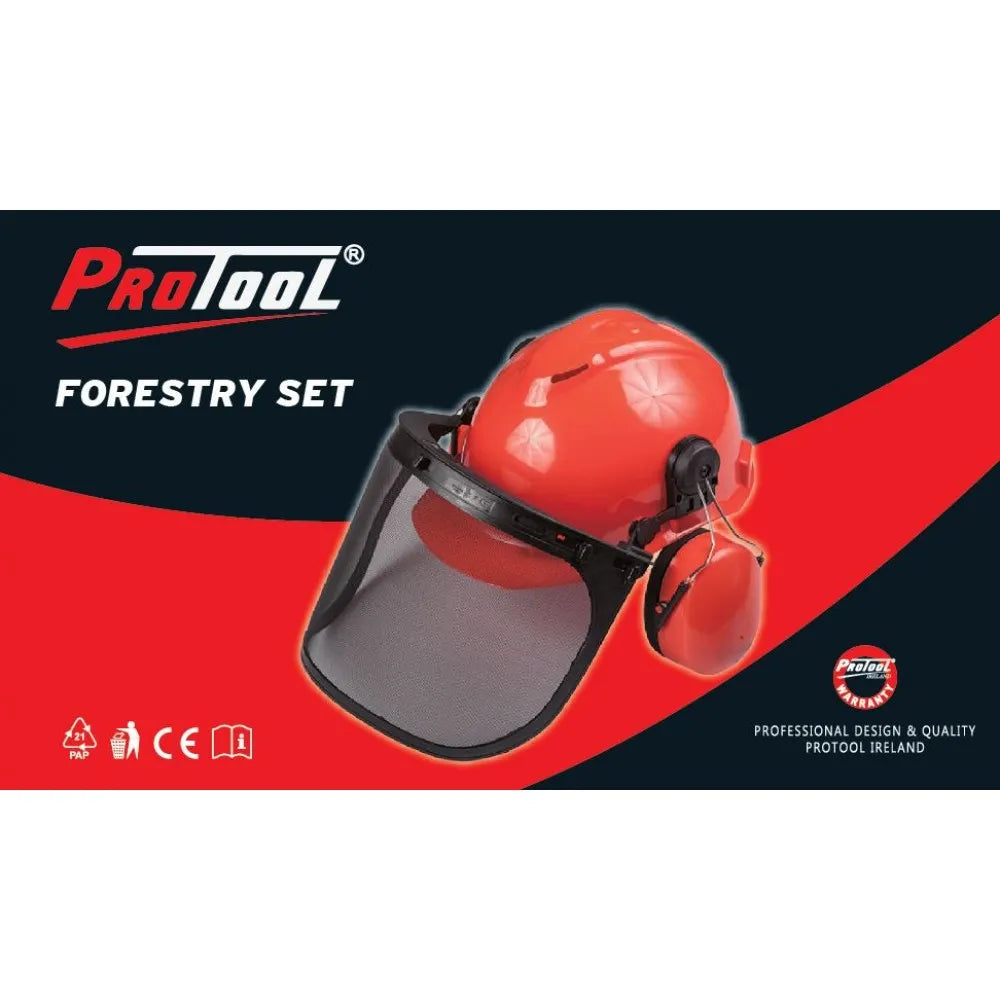 ProTool Forestry Helmet with Visor & Ear Muffs