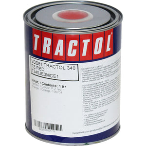 TRACTOL PZ Red High Gloss Paint 1 Litre - Professional Spray Application for Agricultural & Construction Equipment - MK81