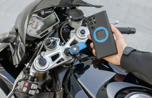 Quad Lock Motorcycle Fork Stem Phone Mount - Secure & Adjustable