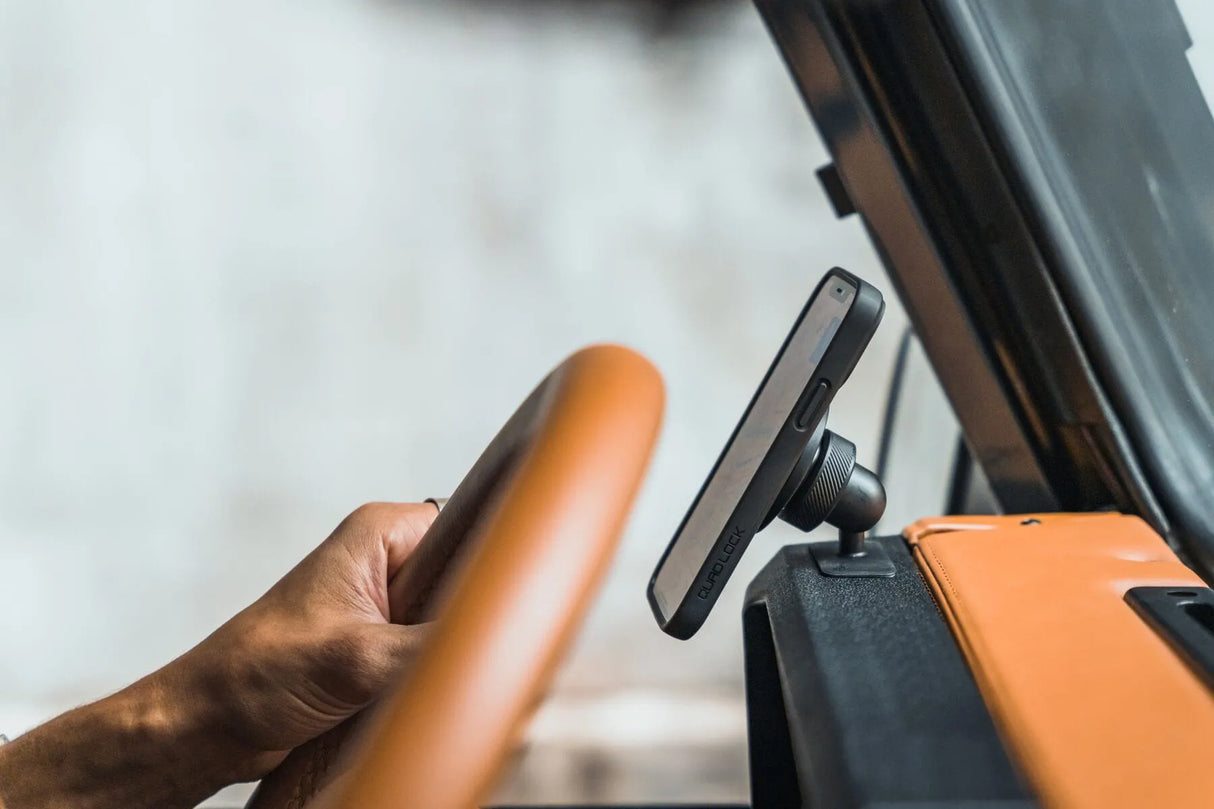 Quad Lock Dash/Console Car Mount QLKMDCM - Adhesive Phone Mount with Adjustable Viewing Angle
