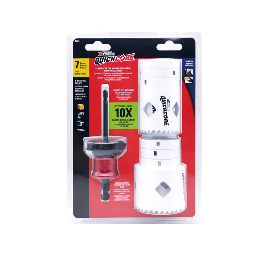 Quickcore Bi-Metal Hole Saw Set (7pcs)