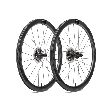 R4 Disc Carbon Road Wheelset - 45mm Aero, Diamond Ratchet Hub, Tubeless, 1585g