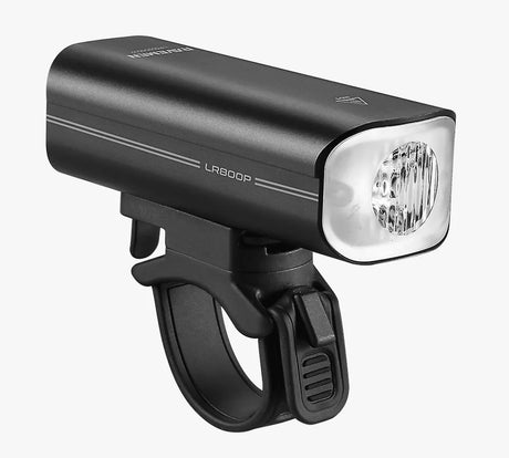 RAVEMEN LR800P Front Bike Light - Curved Lens, Battery Runtime Extension, Multiple Brightness Modes