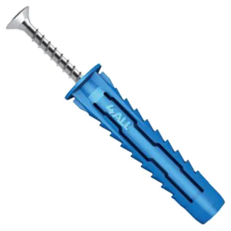 Rawlplug 5mm Nylon Wall Plug with Screws - Box of 50 (3.5mm x 30mm)