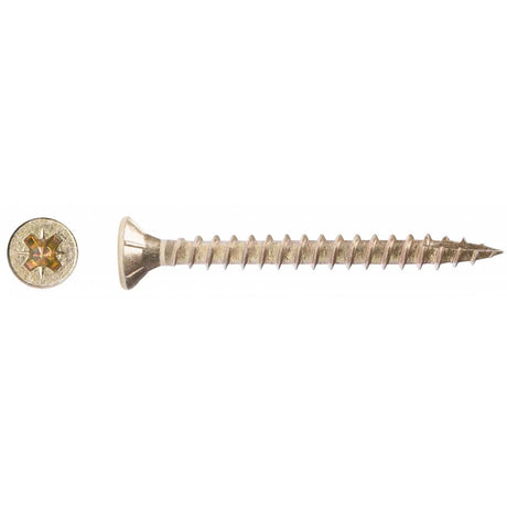 Rawlplug R-QCP Chipboard Screws 5x100mm Pack of 200 - High-Performance Wood Screws