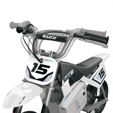 Razor MX400 Electric Motocross Dirt Bike for Teens - White